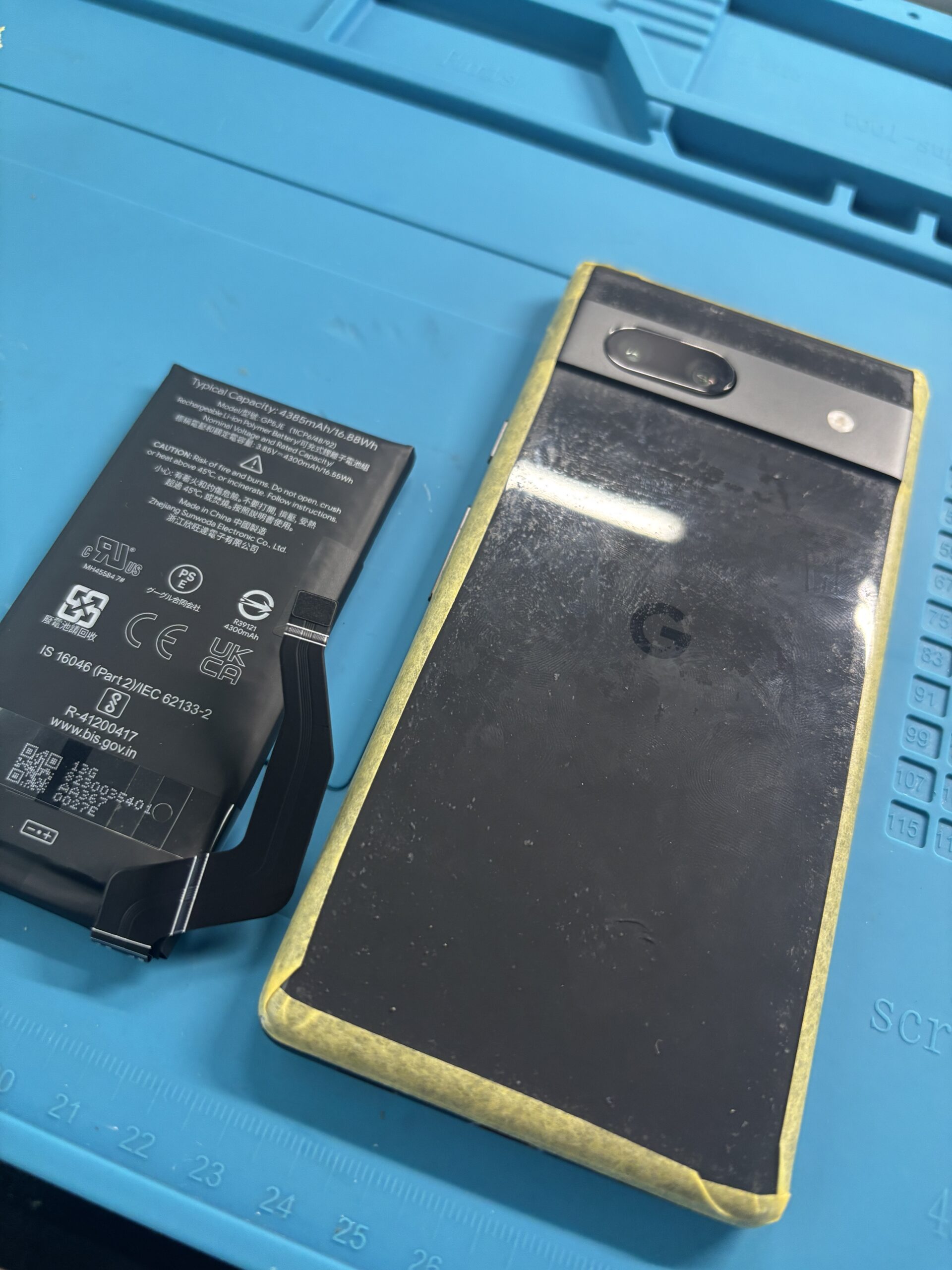 豊田市のお客様よりPixel 7a バッテリー交換後